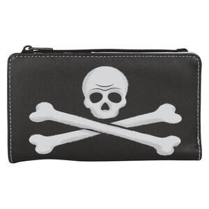 Disney Peter Pan Exclusive Captain Hook Pirate Skull Flap Wallet